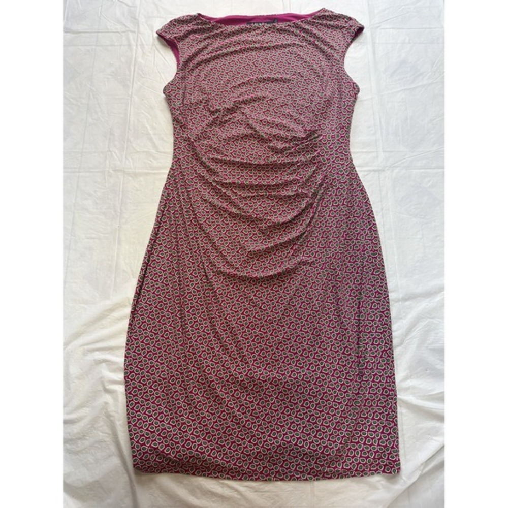 RALPH LAUREN Black Label Sleeveless Dress Cinched‎ Side Pink